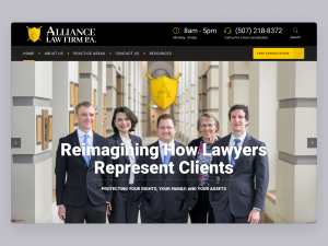 Alliance Law Firm Website featured image